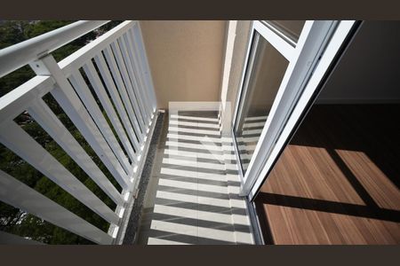 Varanda da Sala de apartamento para alugar com 1 quarto, 40m² em Vila Assunção, Santo André