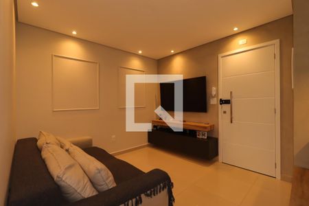 Sala de apartamento à venda com 2 quartos, 61m² em Campestre, Santo André