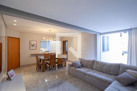 Sala de apartamento à venda com 4 quartos, 191m² em Castelo, Belo Horizonte