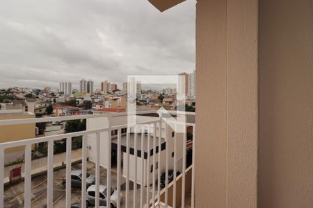 Sacada da Sala de apartamento para alugar com 2 quartos, 54m² em Vila Valparaíso, Santo André