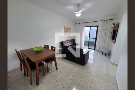 Sala de apartamento para alugar com 1 quarto, 73m² em Vila Tupi, Praia Grande