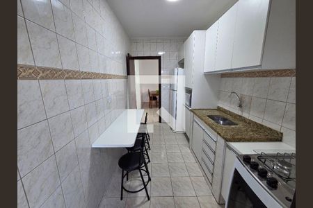 Cozinha de apartamento para alugar com 1 quarto, 73m² em Vila Tupi, Praia Grande