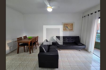 Sala de apartamento para alugar com 1 quarto, 73m² em Vila Tupi, Praia Grande