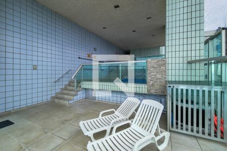 Área comum - Piscina de apartamento para alugar com 2 quartos, 72m² em Maracanã, Praia Grande