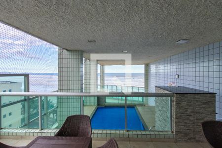 Área comum - Piscina de apartamento para alugar com 2 quartos, 72m² em Maracanã, Praia Grande