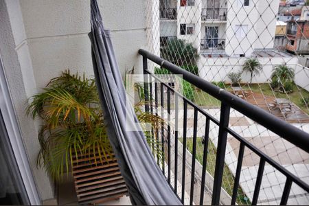 Detalhe - Varanda da Sala e Sala de Jantar de apartamento para alugar com 2 quartos, 47m² em Vila Cruz das Almas, São Paulo