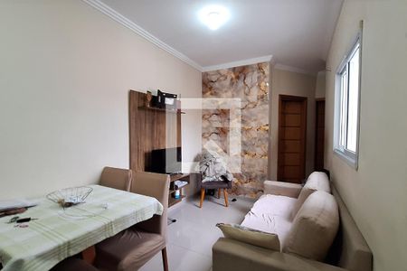 Sala de apartamento à venda com 2 quartos, 80m² em Parque Capuava, Santo André