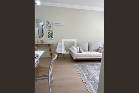 Sala de apartamento à venda com 2 quartos, 59m² em Jardim Santo André, Santo André