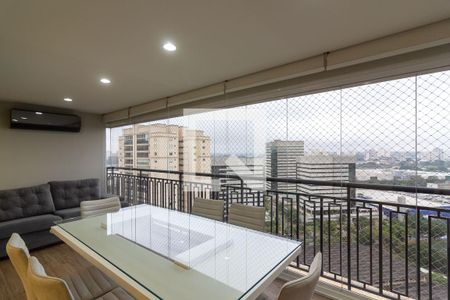 Varanda Gourmet de apartamento para alugar com 3 quartos, 133m² em Jardim Campo Grande, São Paulo