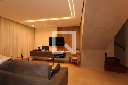 Sala de casa para alugar com 3 quartos, 205m² em Jardim Pilar, Santo André