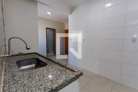 cozinha de casa para alugar com 1 quarto, 34m² em Parque Reboucas, São Paulo