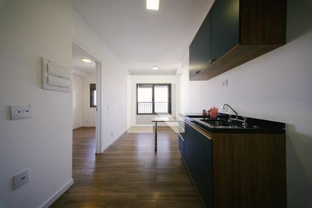 Sala/Cozinha de apartamento para alugar com 1 quarto, 29m² em Vila Guilhermina, São Paulo