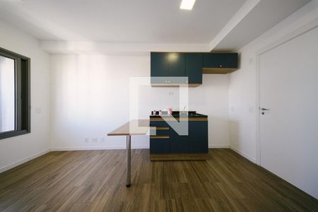Sala/Cozinha de apartamento para alugar com 1 quarto, 29m² em Vila Guilhermina, São Paulo