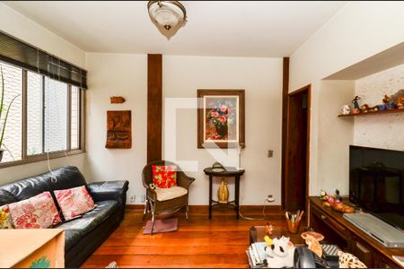 Sala de TV de apartamento à venda com 4 quartos, 168m² em Funcionários, Belo Horizonte