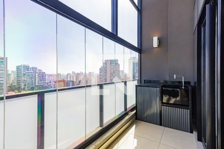 Varanda de apartamento para alugar com 1 quarto, 58m² em Campo Belo, São Paulo