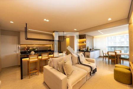 Sala_Cozinha de apartamento para alugar com 3 quartos, 123m² em Alphaville Conde Ii, Barueri
