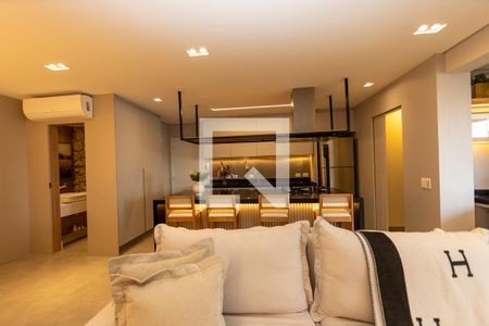 Sala_Cozinha de apartamento para alugar com 3 quartos, 123m² em Alphaville Conde Ii, Barueri
