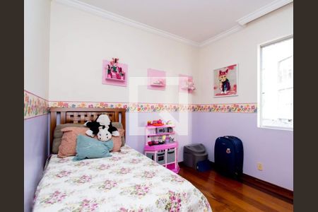 Quarto  de apartamento à venda com 3 quartos, 100m² em São Pedro, Belo Horizonte