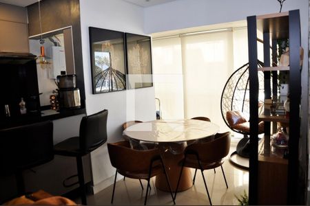 Detalhe - Sala e Sala de Jantar com Varanda de apartamento para alugar com 3 quartos, 65m² em Freguesia do Ó, São Paulo