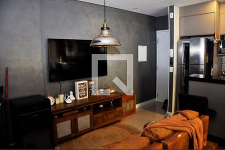 Detalhe - Sala e Sala de Jantar com Varanda de apartamento para alugar com 3 quartos, 65m² em Freguesia do Ó, São Paulo