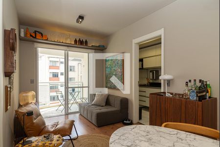 Sala de apartamento à venda com 1 quarto, 47m² em Bela Vista, São Paulo