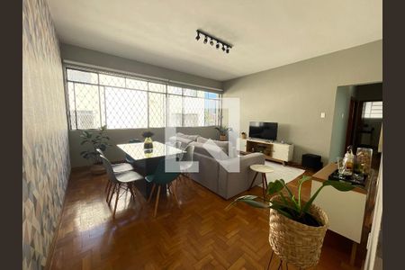 Sala  de apartamento à venda com 3 quartos, 120m² em Santo Agostinho, Belo Horizonte