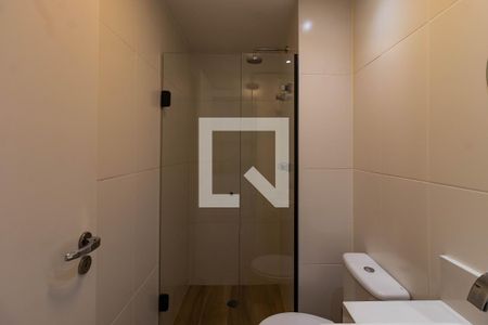Banheiro de kitnet/studio para alugar com 1 quarto, 26m² em Perdizes, São Paulo