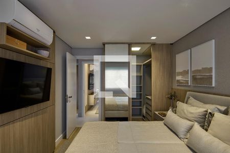 Quarto Suite de apartamento à venda com 2 quartos, 68m² em Cidade Nova, Belo Horizonte