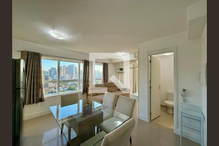 Sala de apartamento para alugar com 1 quarto, 56m² em Brooklin, São Paulo