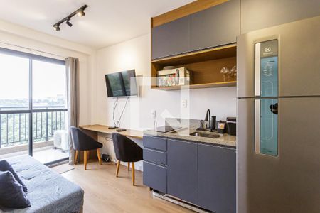 Sala de apartamento para alugar com 1 quarto, 27m² em Moema, São Paulo