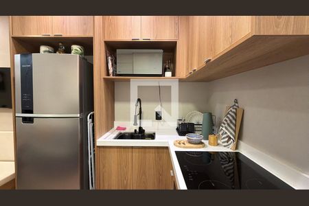 Cozinha de apartamento à venda com 1 quarto, 29m² em Brás, São Paulo
