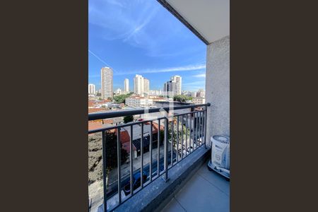 Varanda da Sala de apartamento para alugar com 1 quarto, 28m² em Vila Romana, São Paulo