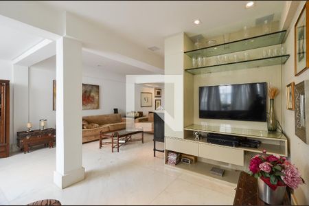 Sala de TV de apartamento à venda com 3 quartos, 180m² em Funcionários, Belo Horizonte