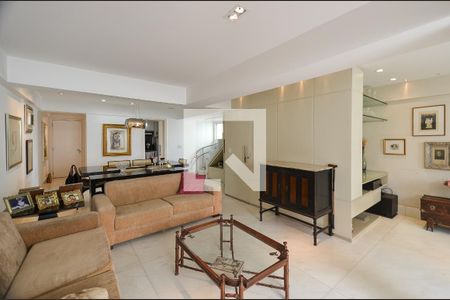 Sala de Estar de apartamento à venda com 3 quartos, 180m² em Funcionários, Belo Horizonte