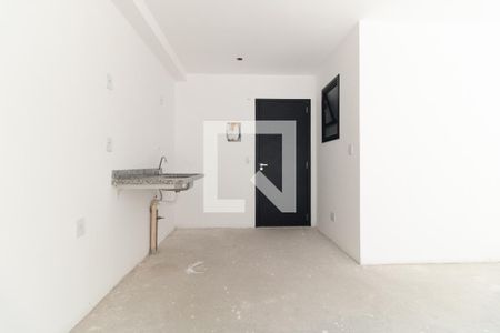 Sala/Cozinha  de kitnet/studio à venda com 1 quarto, 27m² em Bosque da Saúde, São Paulo