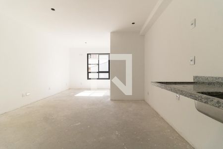 Sala/Cozinha  de kitnet/studio à venda com 1 quarto, 27m² em Bosque da Saúde, São Paulo