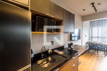 Cozinha de apartamento à venda com 1 quarto, 26m² em Melville Empresarial Ii, Barueri