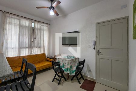 Sala de apartamento para alugar com 1 quarto, 37m² em Guilhermina, Praia Grande