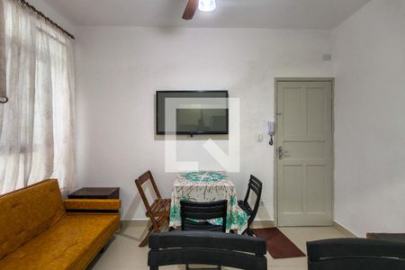 Sala de apartamento para alugar com 1 quarto, 37m² em Guilhermina, Praia Grande