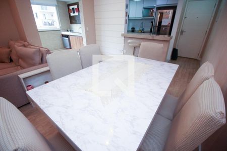 Sala de Jantar de apartamento à venda com 2 quartos, 65m² em Vila Valparaíso, Santo André