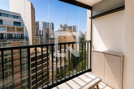 Varanda e Vista de apartamento para alugar com 1 quarto, 37m² em Consolação, São Paulo