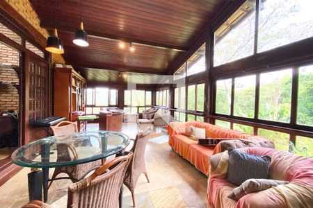 Varanda da Sala de casa de condomínio à venda com 4 quartos, 400m² em Ville de Montagne, Nova Lima