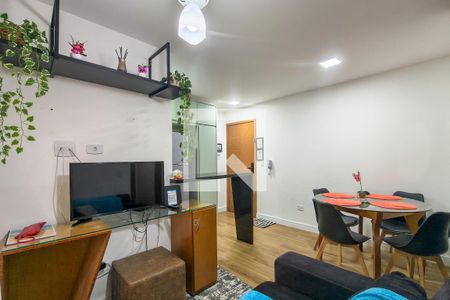 Sala de apartamento para alugar com 2 quartos, 68m² em Aviação, Praia Grande
