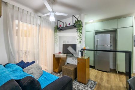 Sala de apartamento para alugar com 2 quartos, 68m² em Aviação, Praia Grande