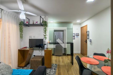 Sala de apartamento para alugar com 2 quartos, 68m² em Aviação, Praia Grande
