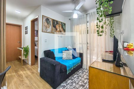 Sala de apartamento para alugar com 2 quartos, 68m² em Aviação, Praia Grande