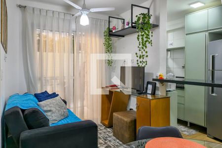 Sala de apartamento para alugar com 2 quartos, 68m² em Aviação, Praia Grande