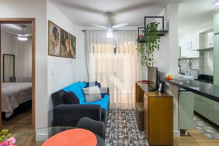 Sala de apartamento para alugar com 2 quartos, 68m² em Aviação, Praia Grande