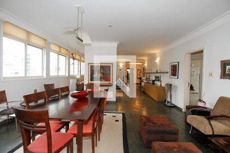 Sala de Estar e Jantar de apartamento para alugar com 3 quartos, 260m² em Jardim Paulista, São Paulo