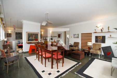 Sala de Estar e Jantar de apartamento para alugar com 3 quartos, 260m² em Jardim Paulista, São Paulo